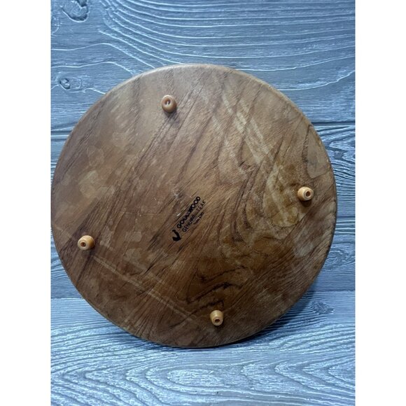 Vintage GoodWood Teak Cheese Cracker Tray Christmas Tree Tile Charcuterie Board - Picture 8 of 9